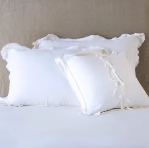 SALE Delphine White Pillow Sham Bella Notte Linens (Discontinued)STOCKED