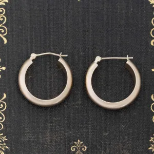 Satin Hoop Earrings