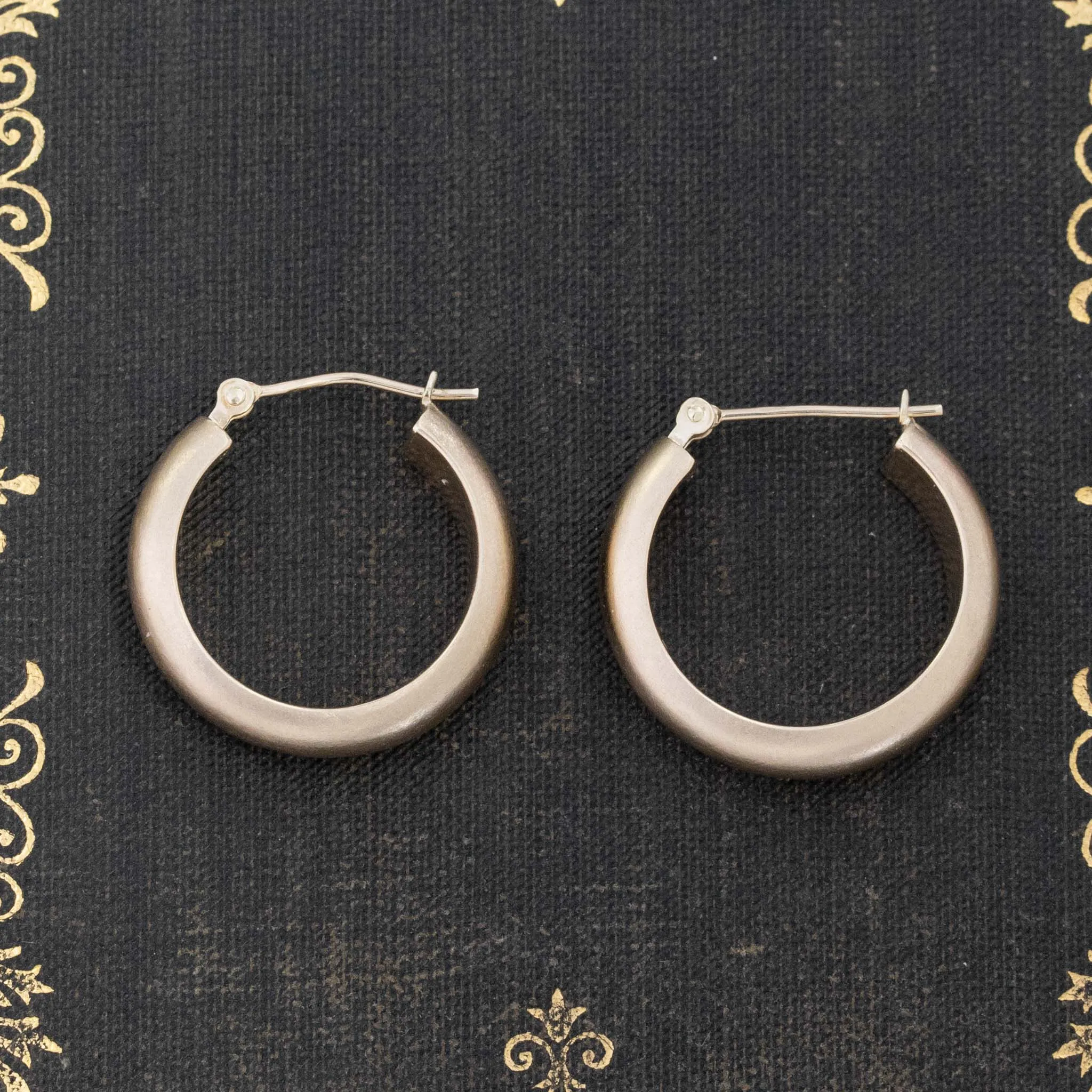 Satin Hoop Earrings