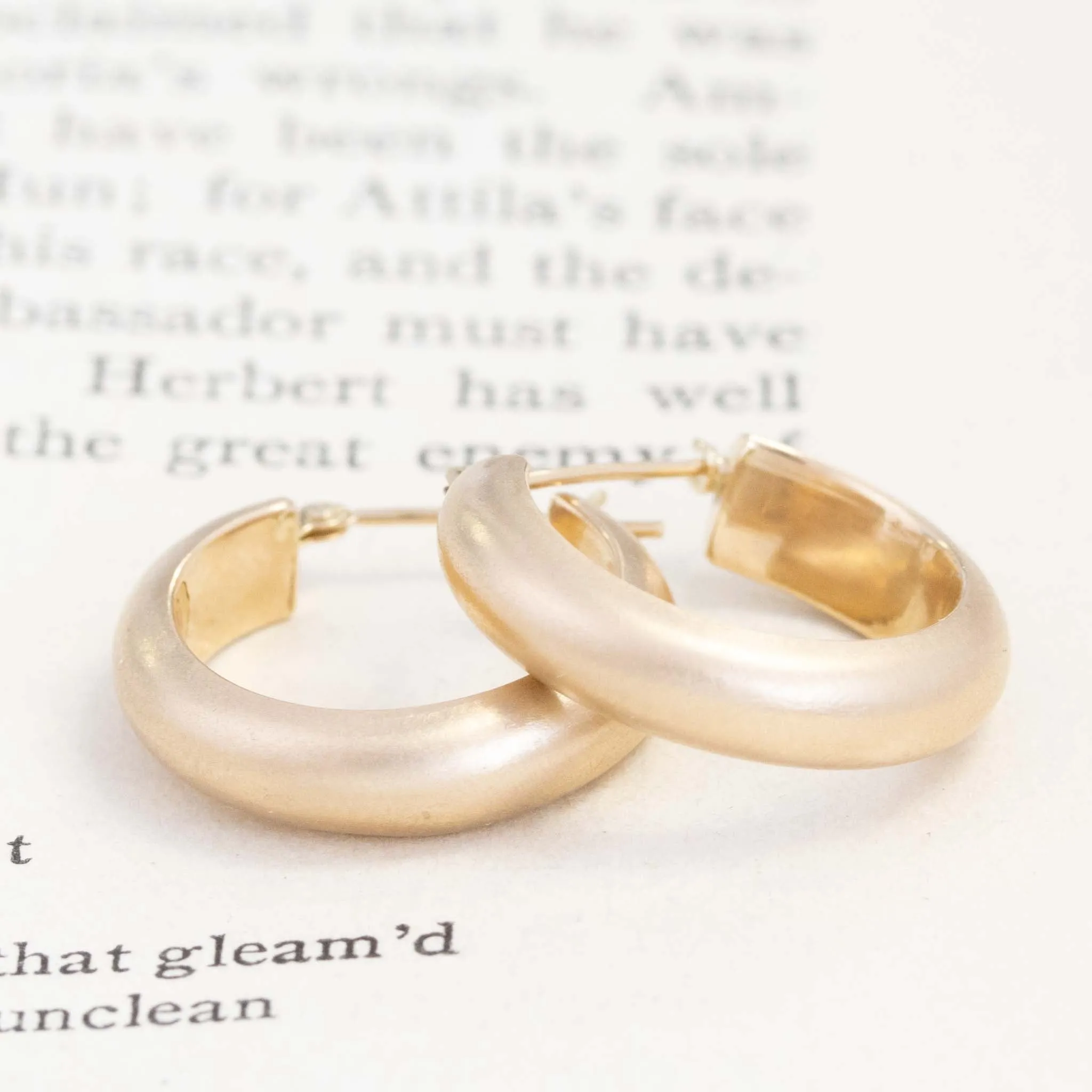 Satin Hoop Earrings
