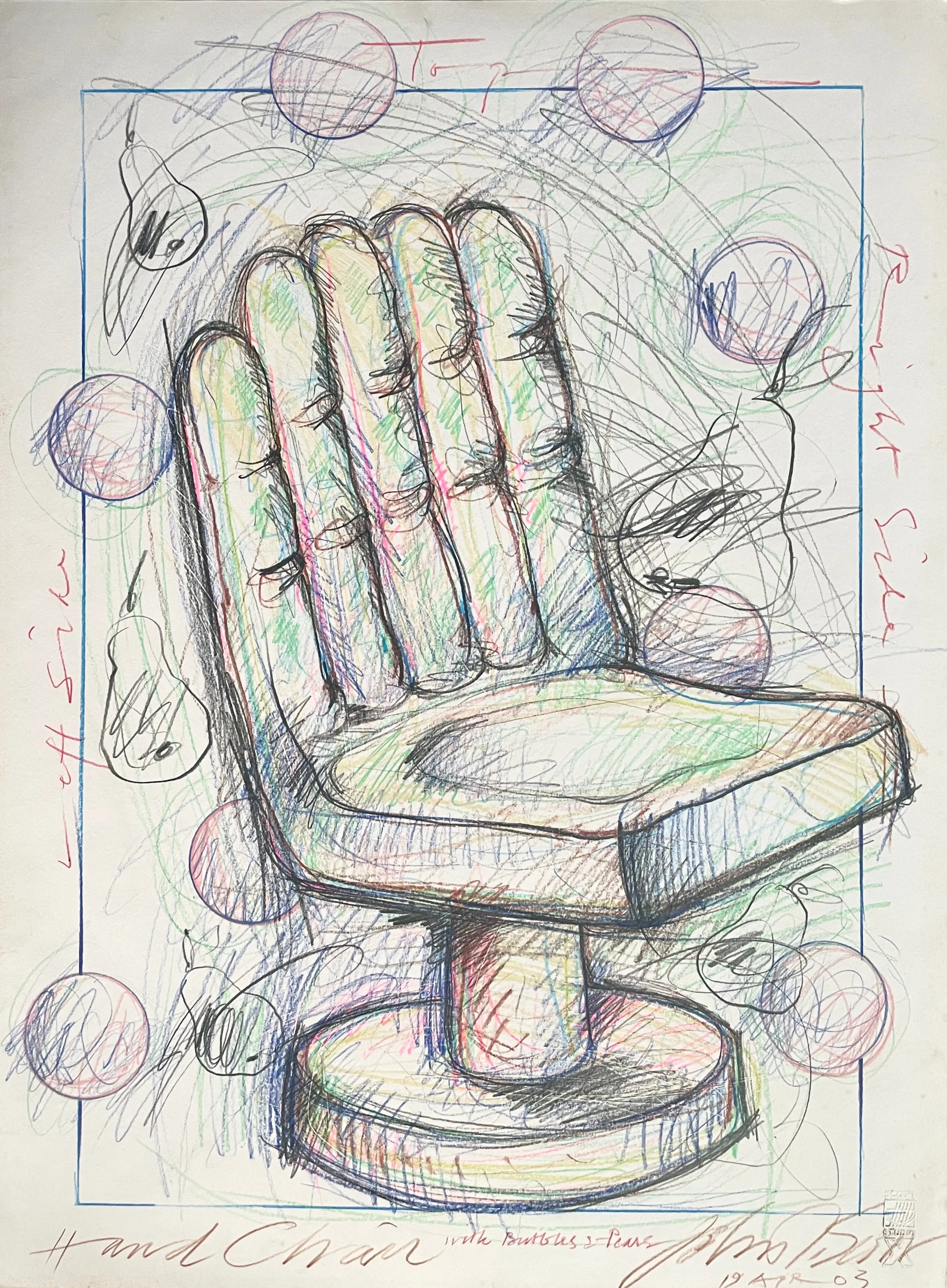 Scott, John T., (Hand Chair with Bubbles and Pears)