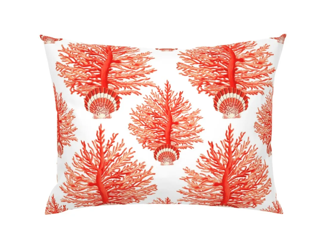 SEA BLOOMS DUVET IN ORANGE