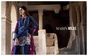 Short Shirt Style Hot Chiffon Attire in Royal Blue Color - C 1703