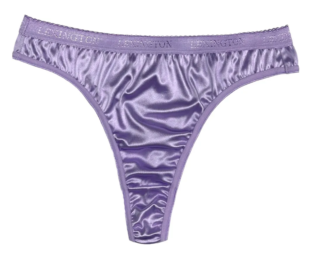 Signature Satin Thong