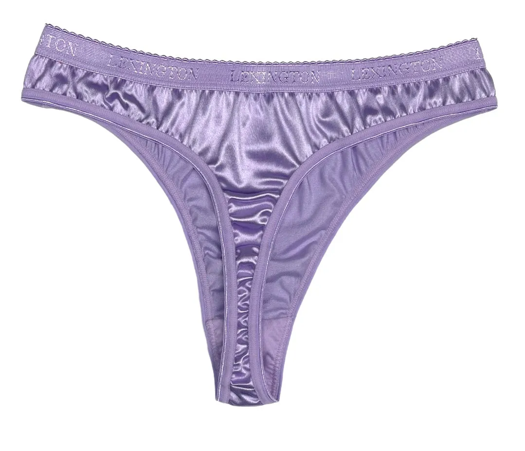 Signature Satin Thong