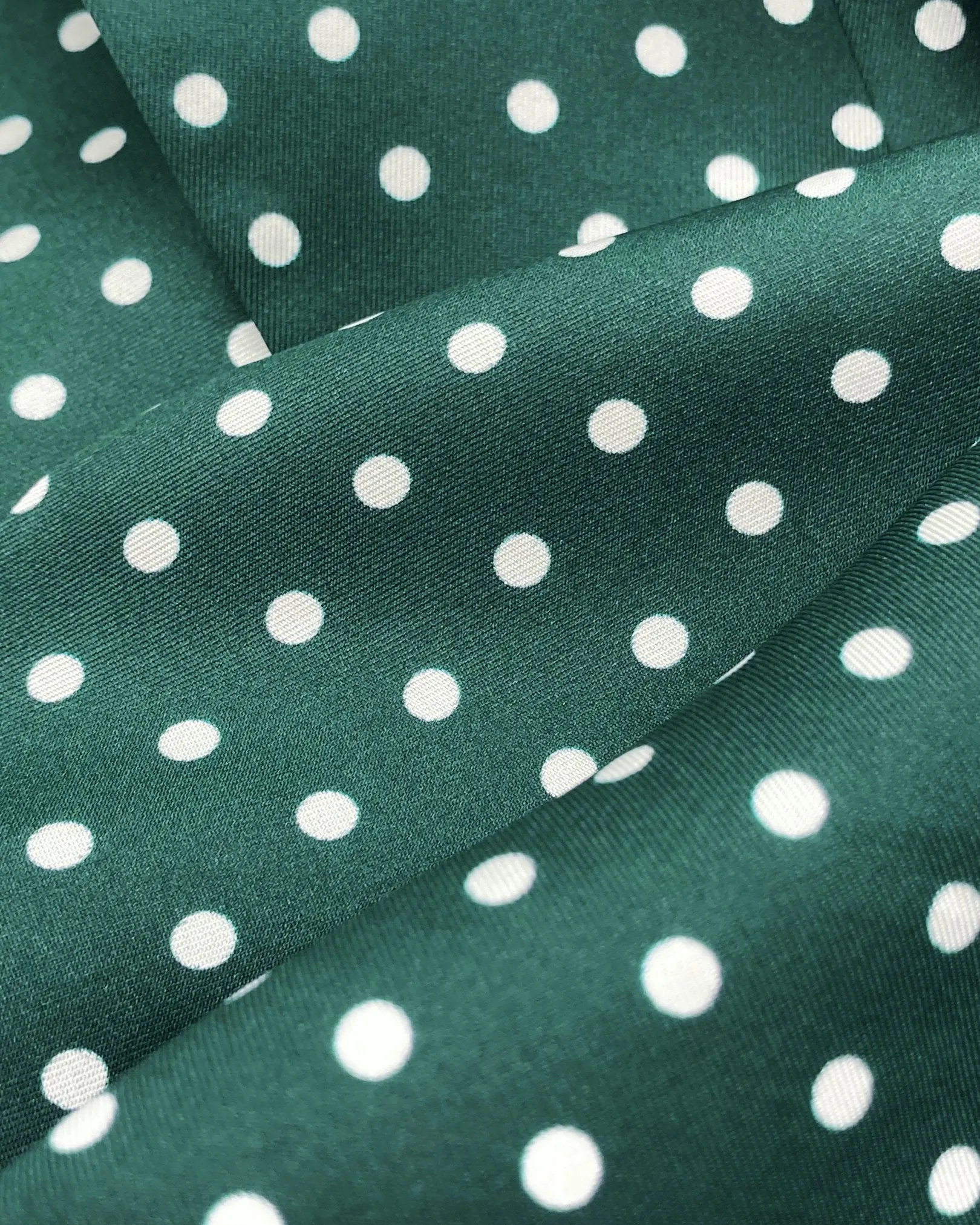 Silk Polka Dot Neckerchief in Racing Green - The Westminster RG