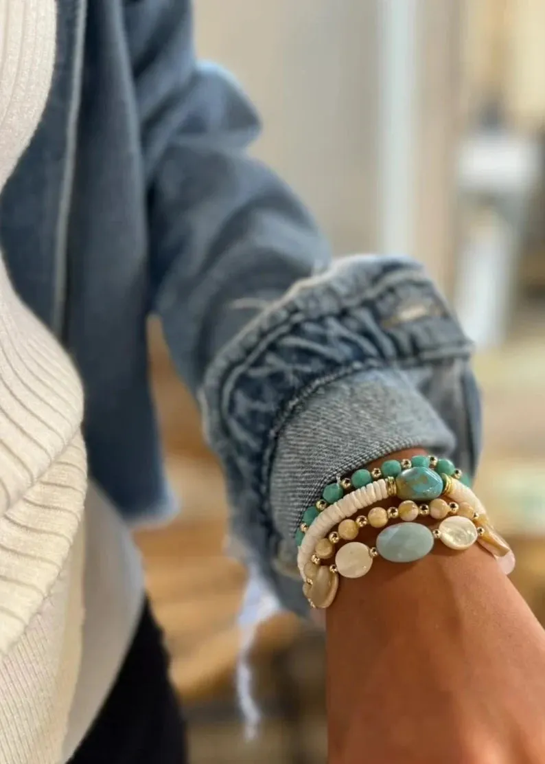 Silver Girl Multi Stone Bracelet