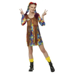 Smiley Hippy Dress, Multi Coloured