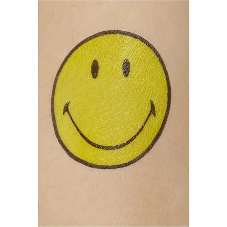 Smiley Transfer Tattoos, Multi Coloured