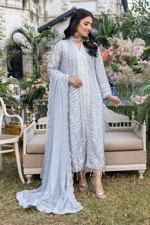 Snowy Dove | Azure Luxe Embroidered 3pcs Collections 2023