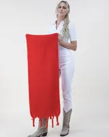 Solid Color Puffy Scarf