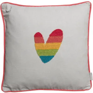 Sophie Allport Hearts Multi Embroidered Cushion