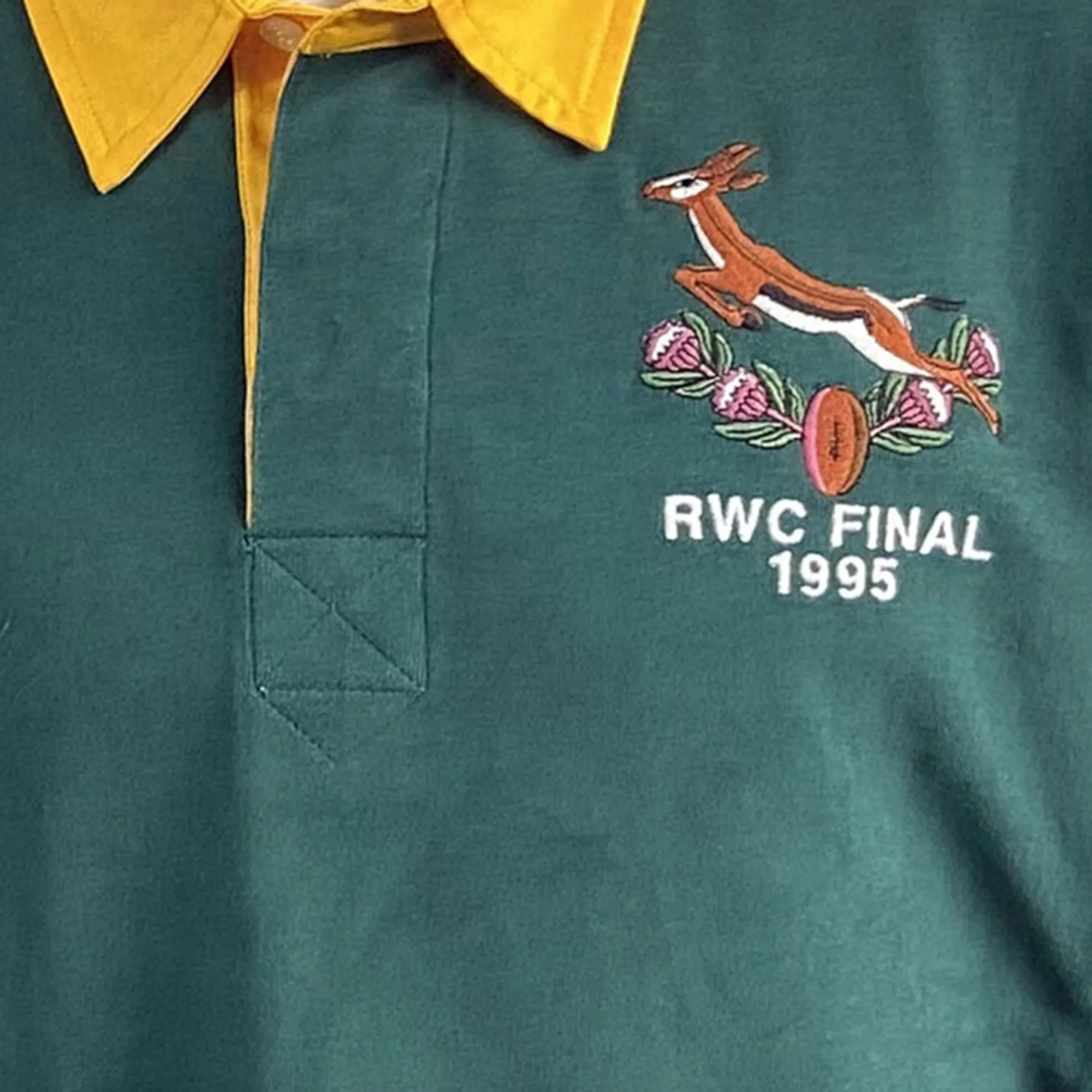 Springbok 1995 Vintage Long Sleeve Rugby Shirt by Ellis Rugby