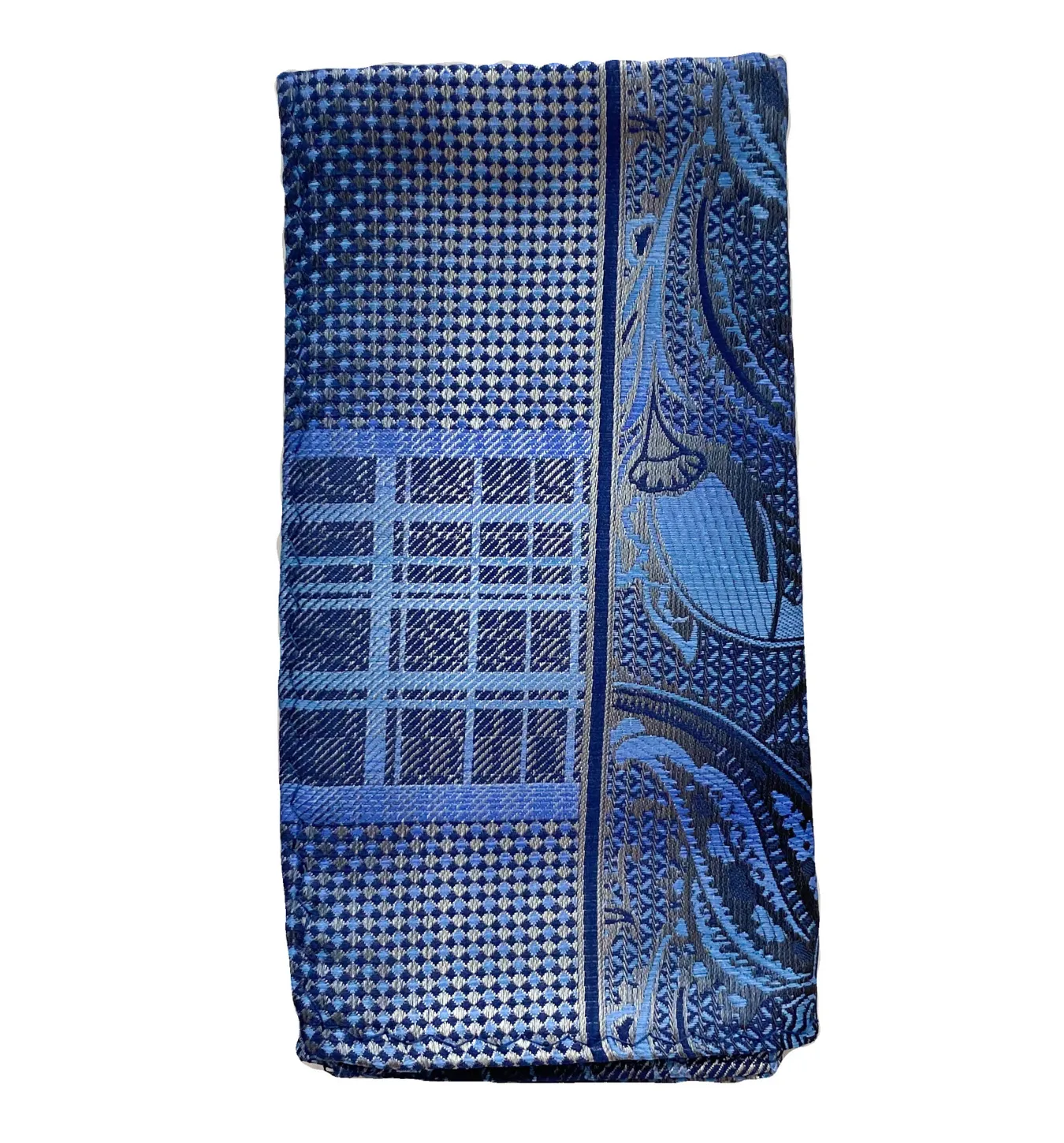Stacy Adams Tie and Handkerchief - Blue Dapper Paisley T13