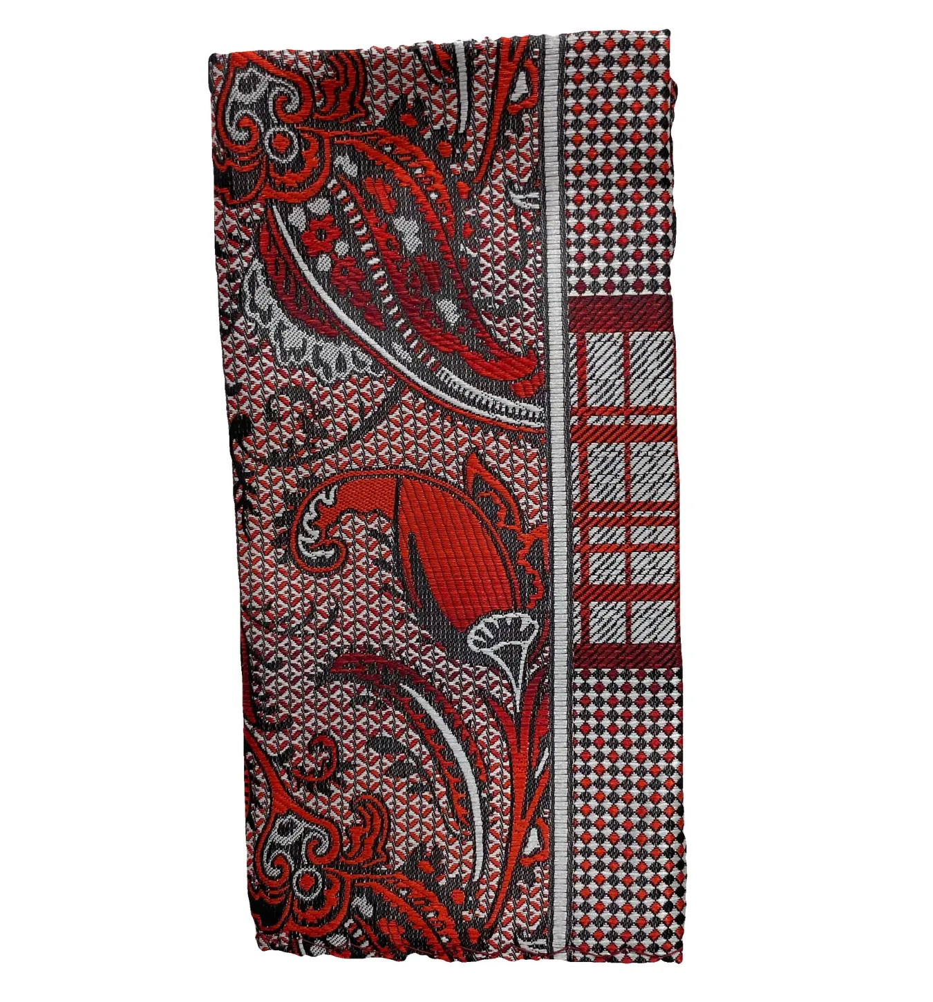Stacy Adams Tie and Handkerchief - Red Dapper Paisley T69