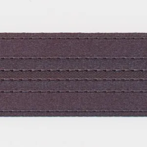 Stripe Satin Ribbon #105 Steel Black