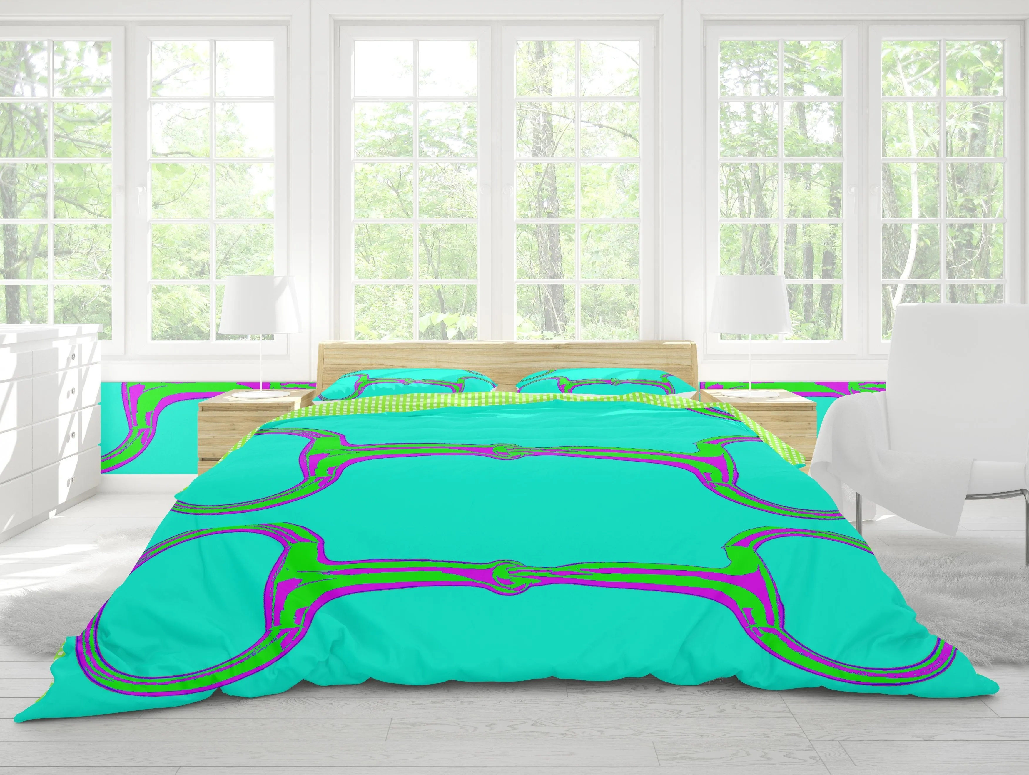 SUMMER SNAFFLES DUVET IN TURQUOISE