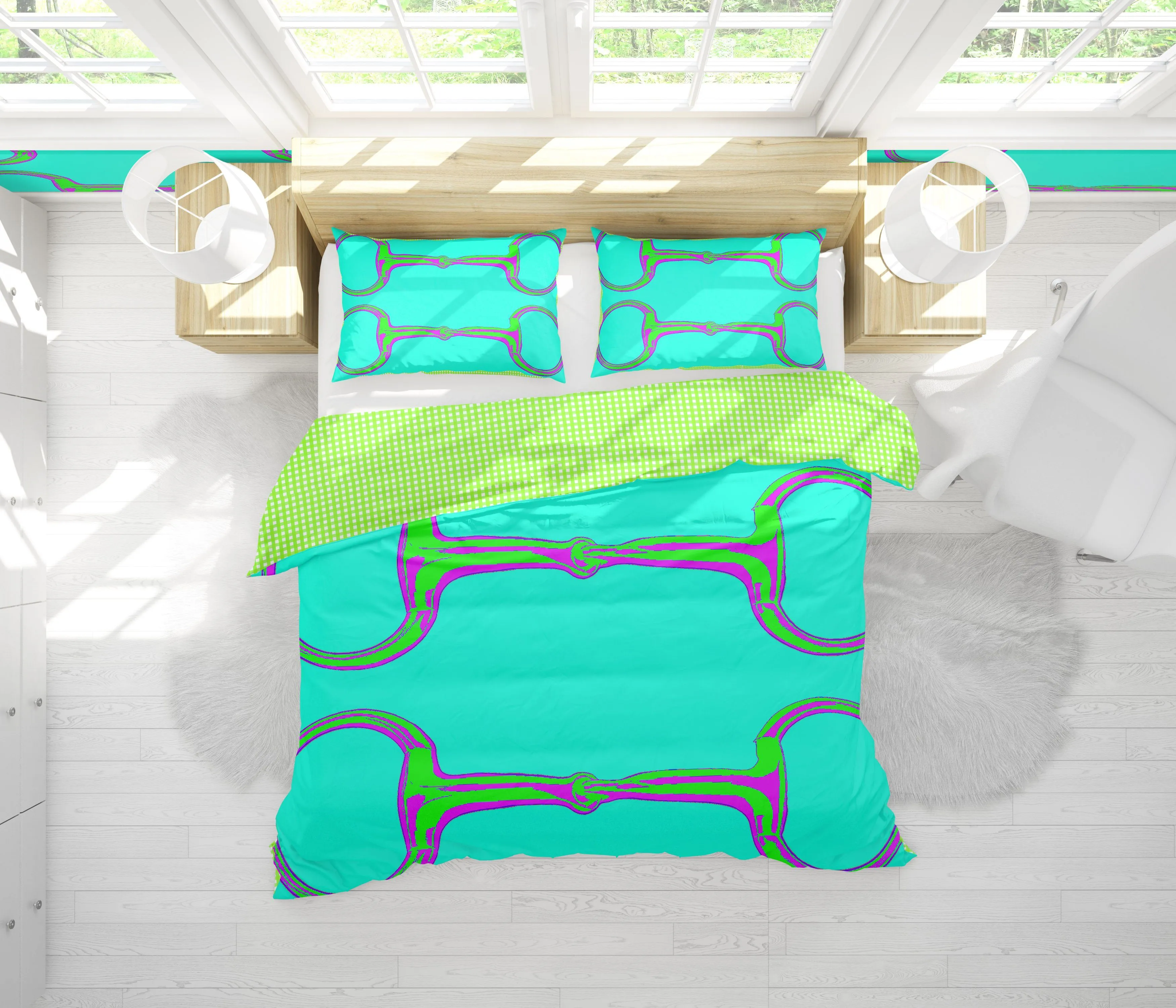 SUMMER SNAFFLES DUVET IN TURQUOISE