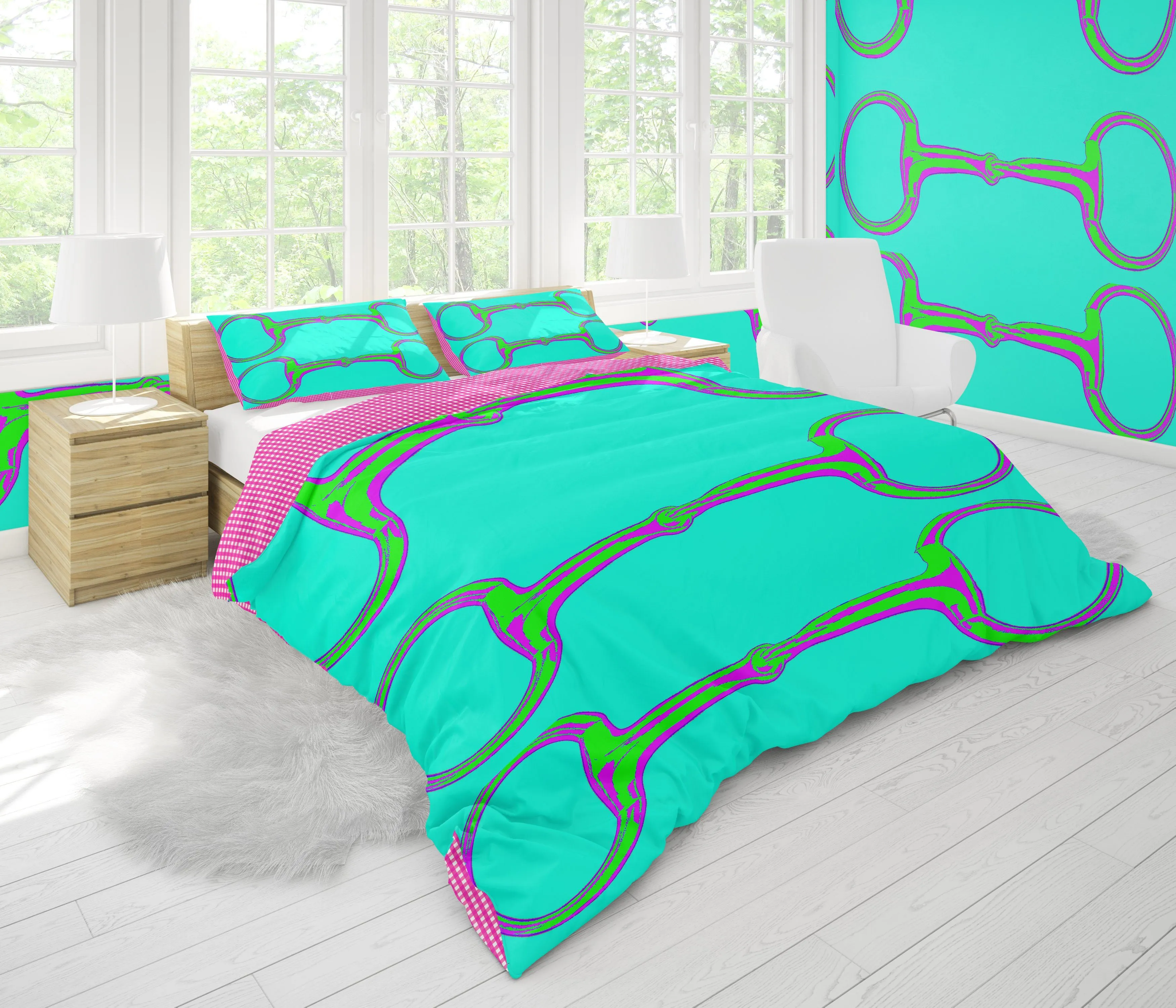 SUMMER SNAFFLES DUVET IN TURQUOISE