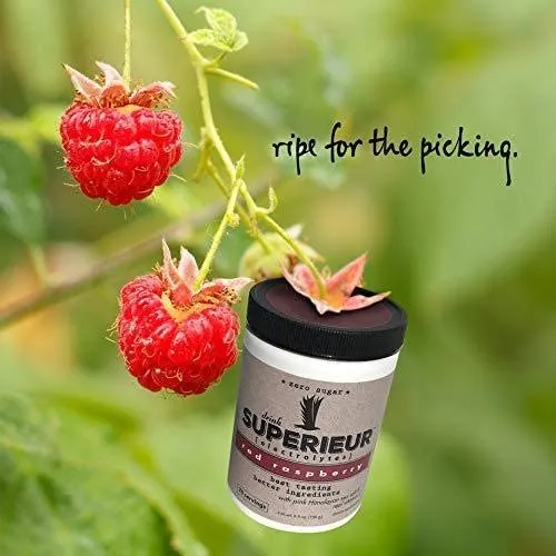 Superieur Electrolytes - Fresh Red Raspberry Flavor (Canister)