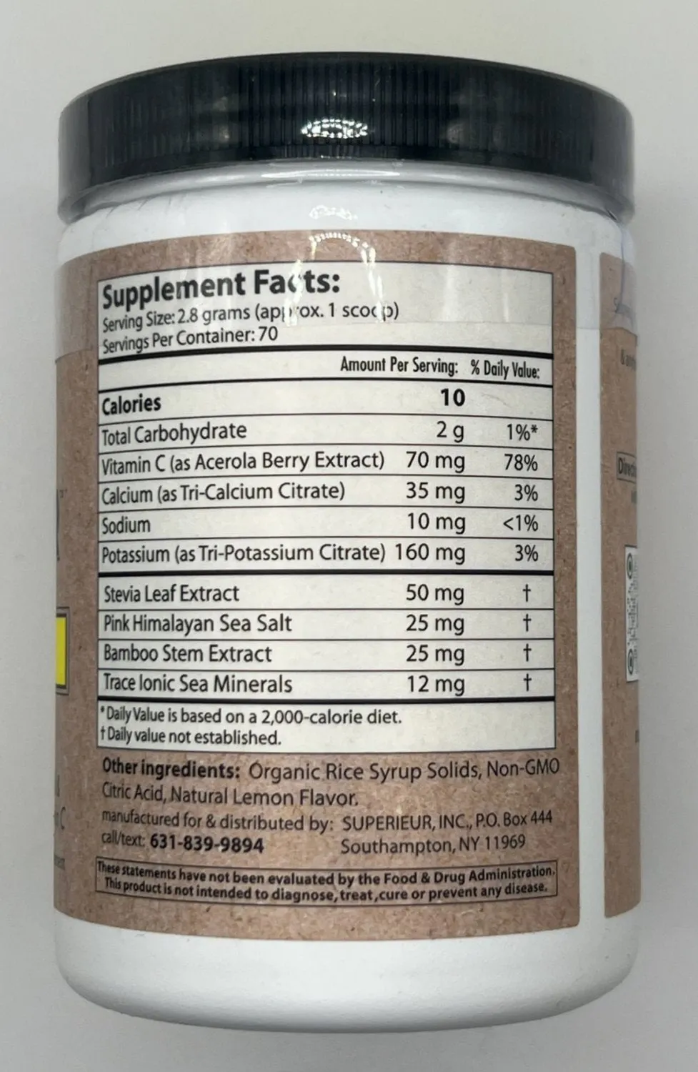 Superieur Electrolytes - Lola Lemon Flavor (Canister)