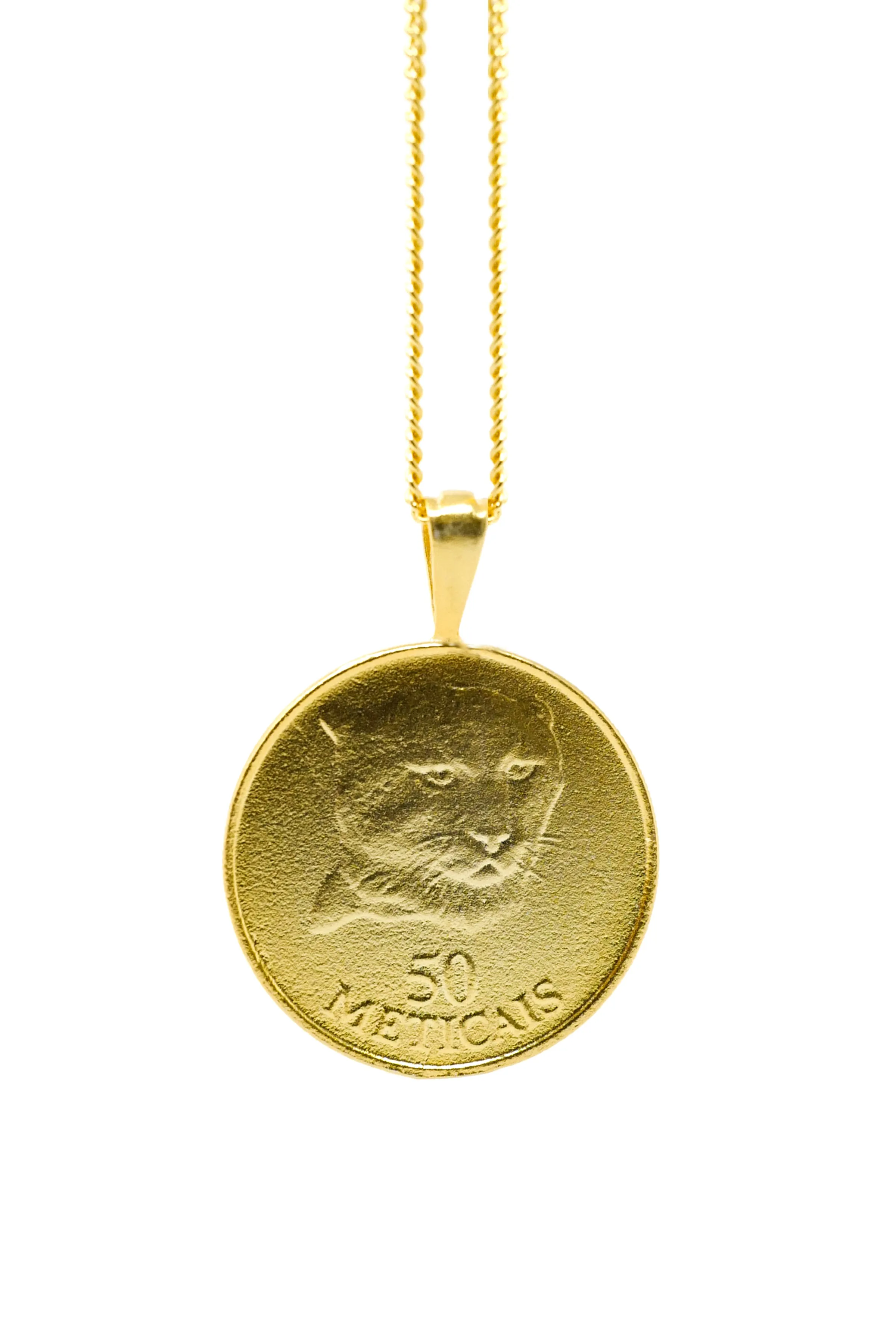 THE MOZAMBIQUE Leopard Coin Necklace
