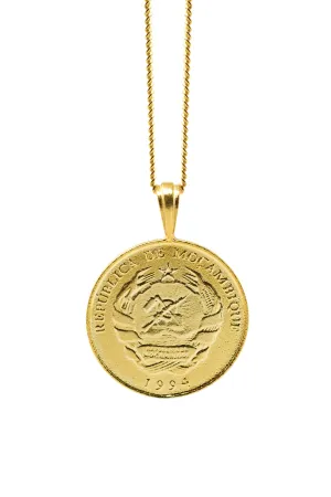 THE MOZAMBIQUE Leopard Coin Necklace