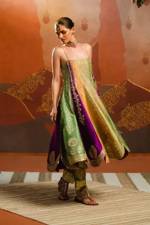 The Paan Pista Anarkali Set