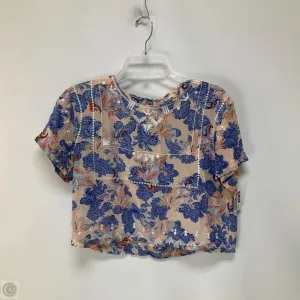 Top Short Sleeve By Cmb In Multi-colored, Size: S