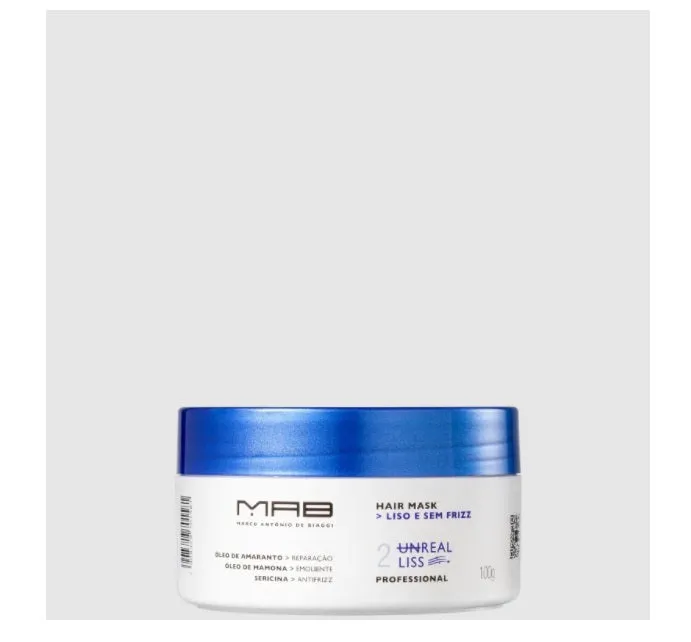 Unreal Liss Frizzy Hair Friz Control Smooth Oils Blend Treatment Mask 100g - MAB