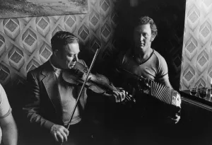 Untitled [Fiddle and accordion players]
