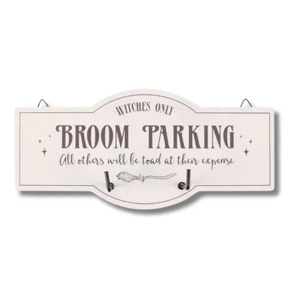 Wall Decor Broom Parking Sign