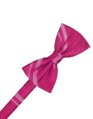 Watermelon Striped Satin Kids Bow Tie