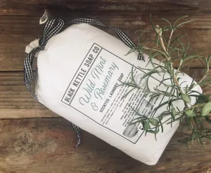 WILD MINT   ROSEMARY- 5 pound Cloth Bag