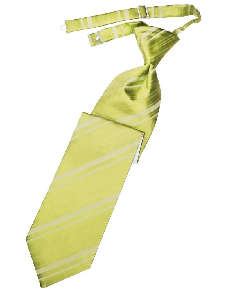 Willow Striped Satin Necktie