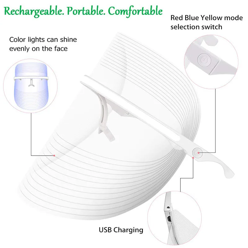 Wireless LED Light Therapy Shield