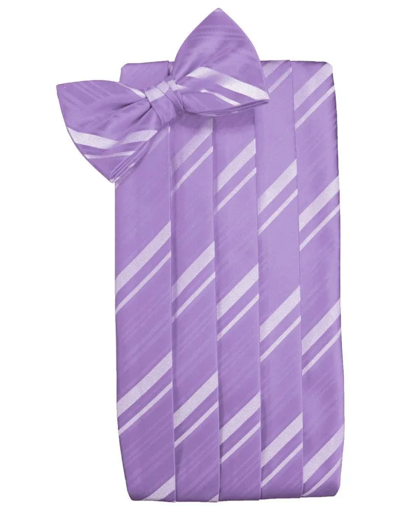 Wisteria Striped Satin Cummerbund