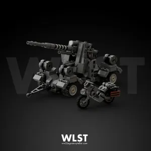 WLST  88mm Flak 36 Gun Brick Model Set