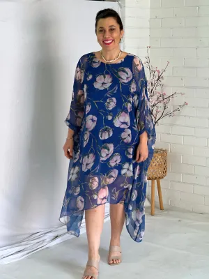 Xia Blue Floral Dress