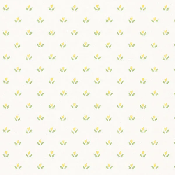 Yellow Green Country Mini Floral Spot FK26950 Wallpaper